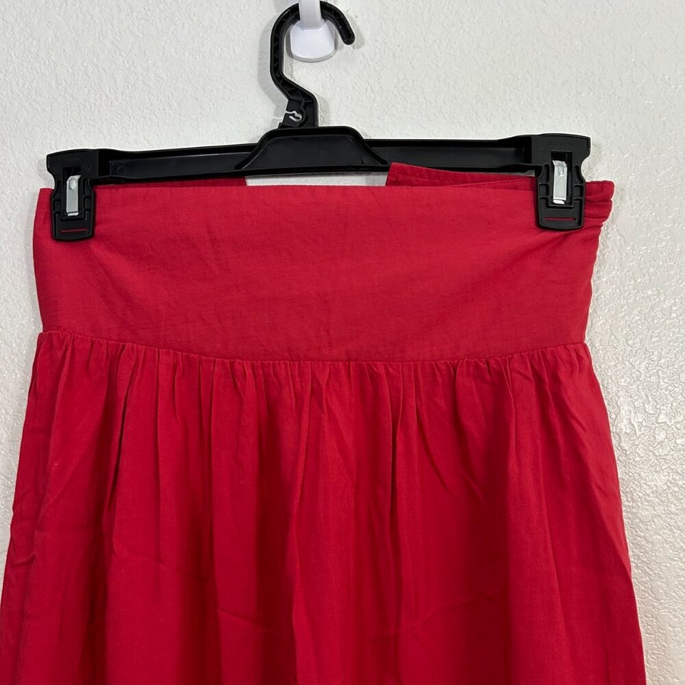 Corset Style Lace Up A-Line Maxi Skirt Piratecore Ren Fest Renaissance Peasant - Picture 5 of 8